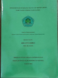 Image of IMPLEMENTASI PENREPAN RANGE OF MOTION (ROM) PASIF PASIEN STROKE PADA LANSIA